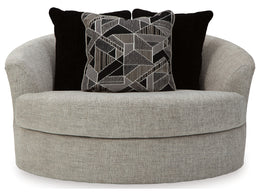Megginson Oversized Round Swivel Chair