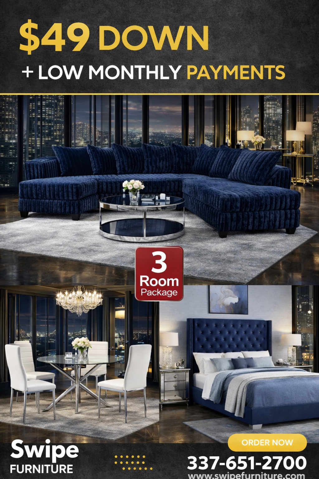 Blu Ivy 3-Room Package