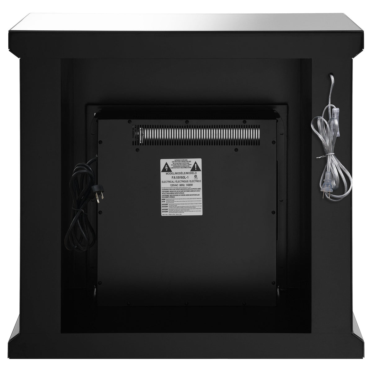 Lorelai Mirrored Freestanding Electric Fireplace Silver