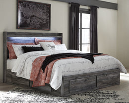Baystorm Panel Bed with 4 Storage Drawers