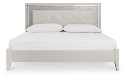 Zyniden King Upholstered Panel Bed