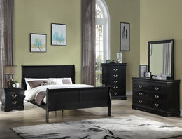Louis Philip Bedroom Set Black