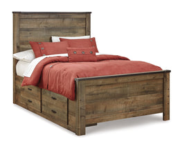 Trinell Bookcase Bed with 2 Storage Drawers