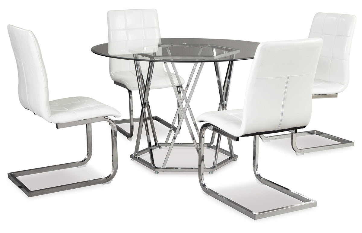 Madanere Round Dining Room Table Set