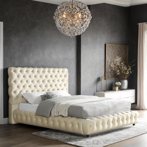 Dream Tufted Platform Bed – Includes Mattress
