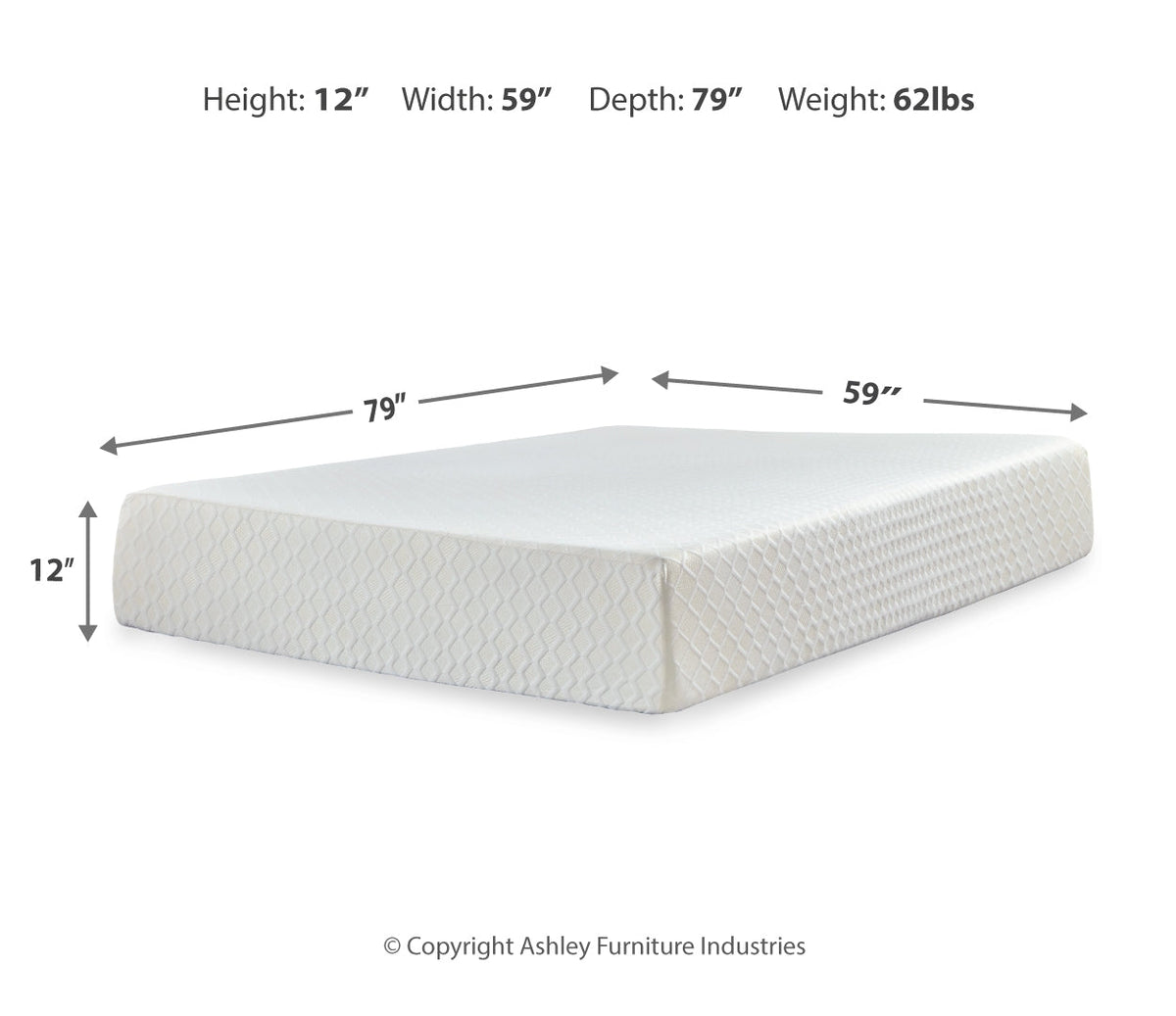 Chime 12 Inch Memory Foam Mattress
