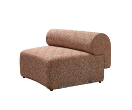 Lena Orange Boucle 3-Piece Curved 145" Sectional