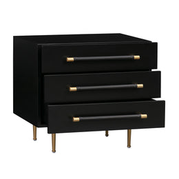 Trident Black Nightstand - UK