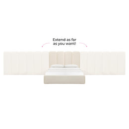 Palani Cream Boucle King Bed