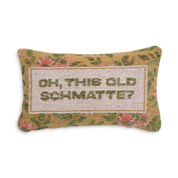 Oh, This Old Schmatte Jacquard Cotton Pillow