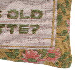 Oh, This Old Schmatte Jacquard Cotton Pillow