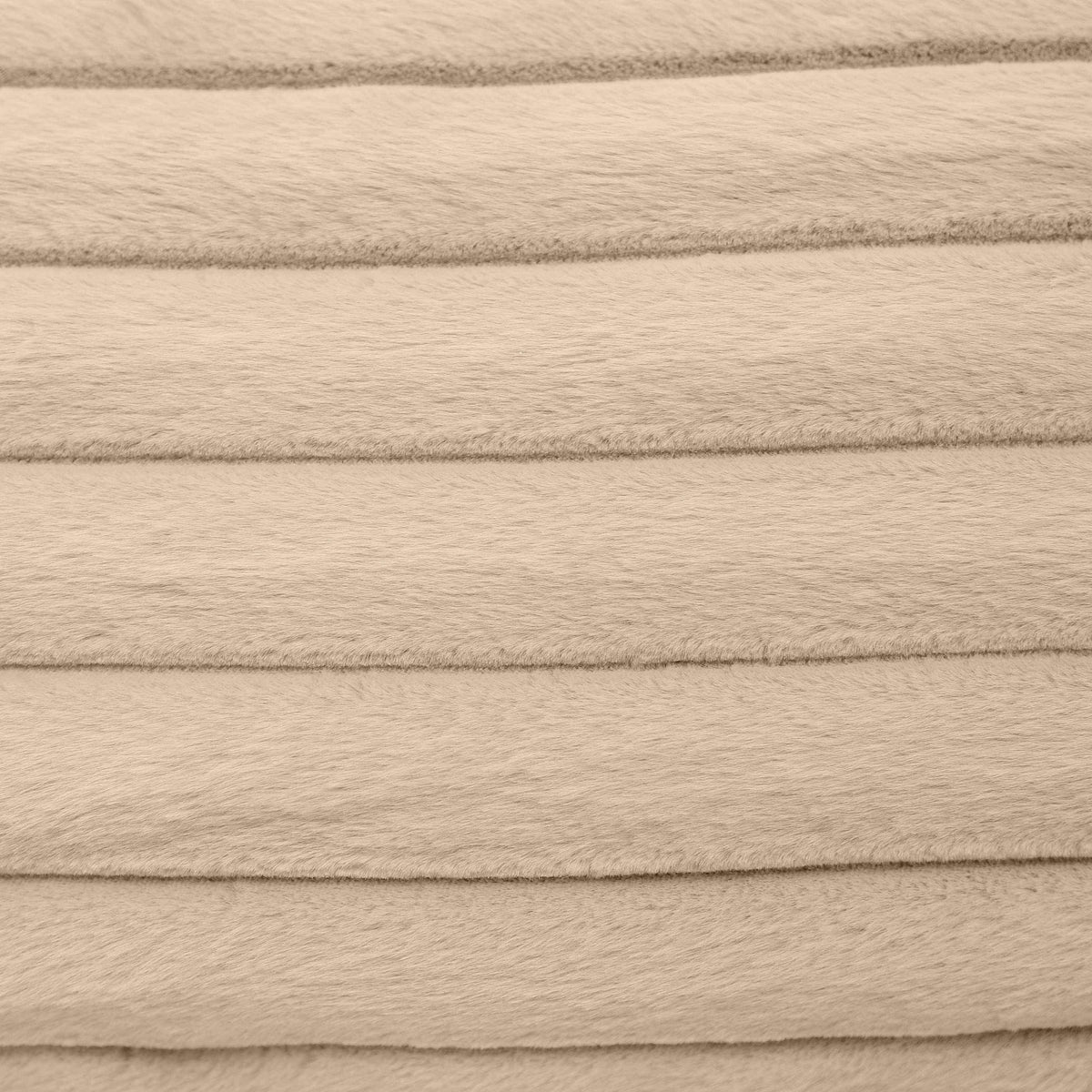 Furry Taupe Vegan Fur Square Accent Pillow