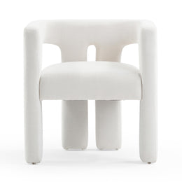 Sloane Bone White Recycled Fabric Chair