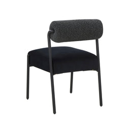 Jolene Black Velvet Dining Chair - Set of 2