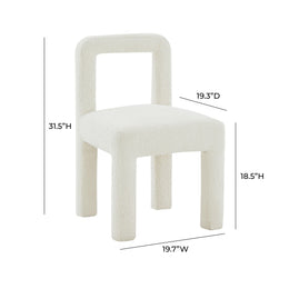 Hazel Cream Boucle Dining Chair
