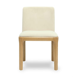 Rebecca Cream Performance Velvet Dining Chair