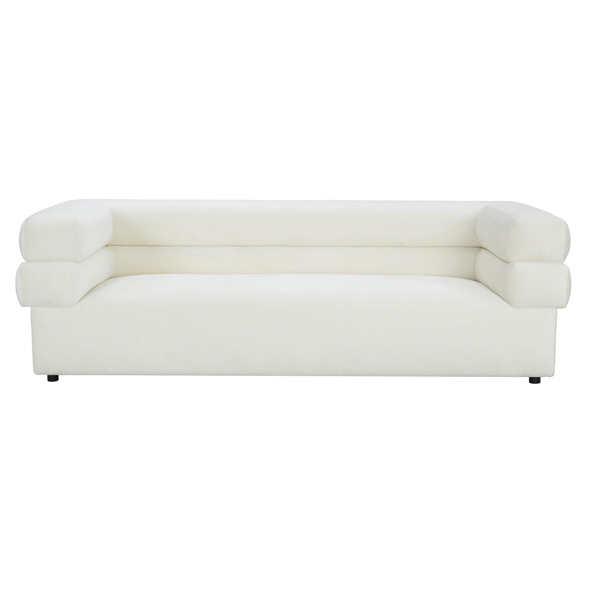 Elsa Cream Velvet Sofa - UK
