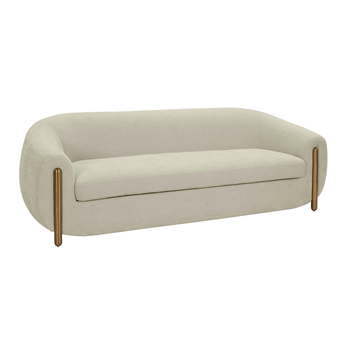 Lina Grey Textured Linen Sofa