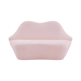 Lips Blush Velvet Settee