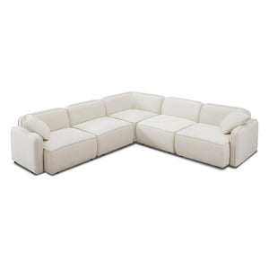 Travie Sand Upcycled Linen Modular L-Sectional
