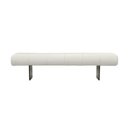 Karol Cream Performance Vegan Leather Bench