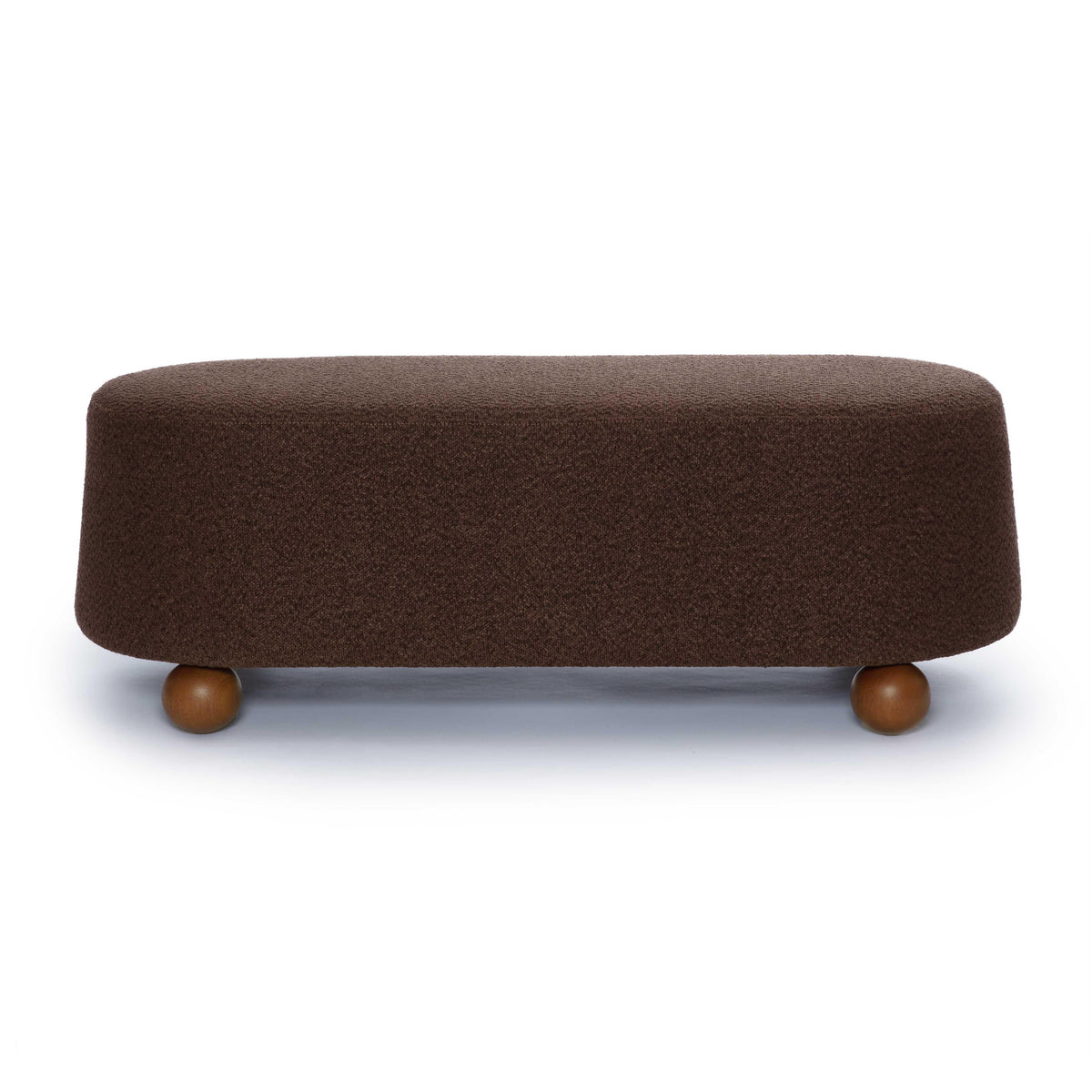 Jaine Brown Boucle Large Ottoman