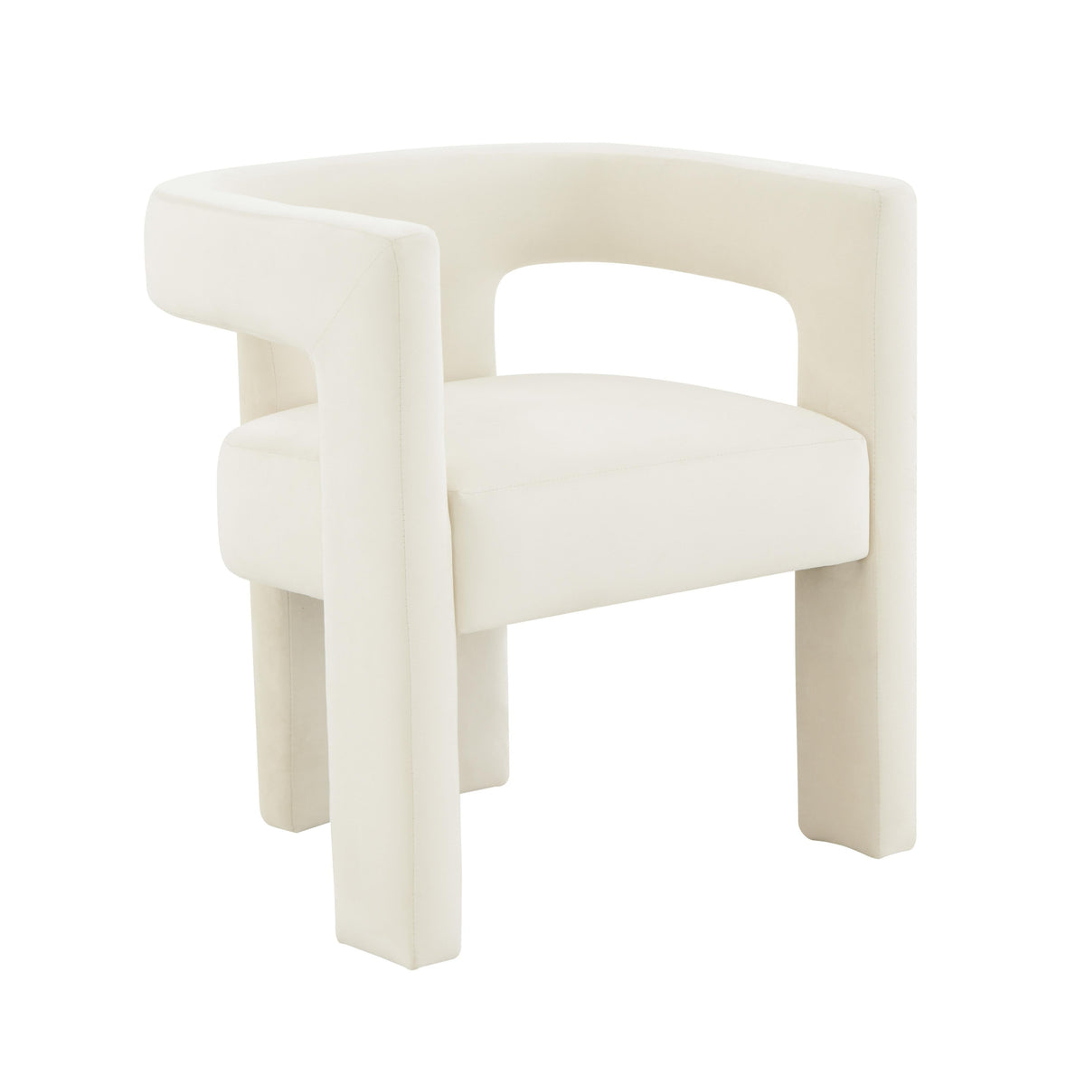 Sloane Cream Velvet Chair - UK