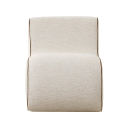 Senna Cream Basketweave Accent Chair - UK
