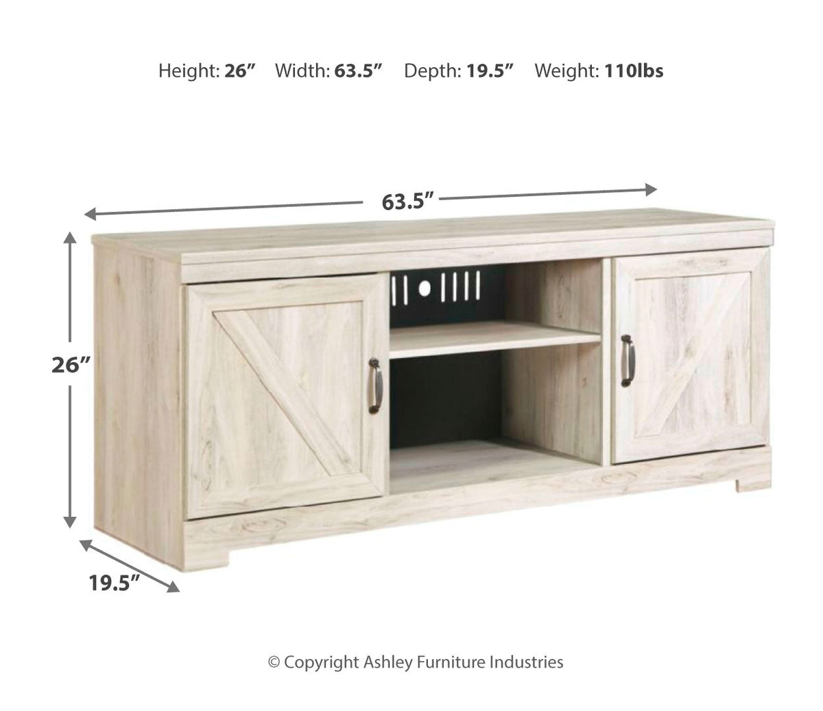 EW0331-268 - TV Stand 60"L