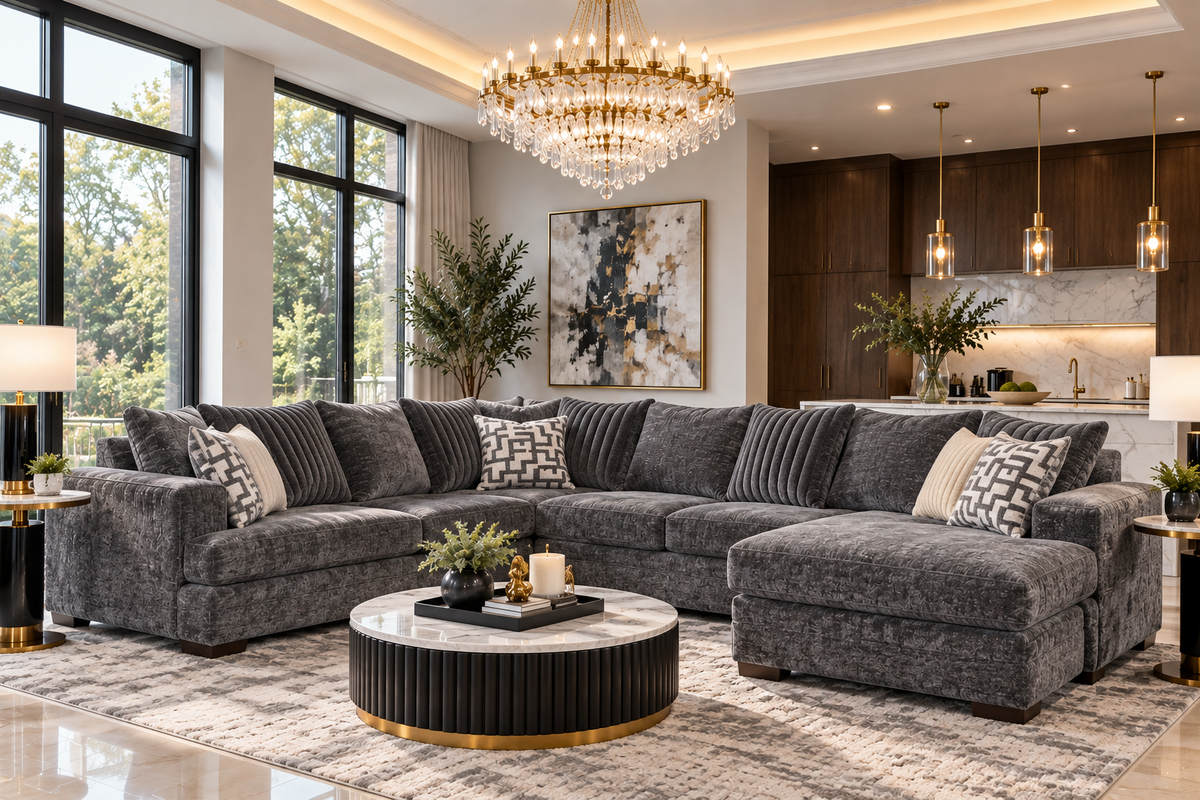 AUDREY Sectional β FREE TV or Area Rug!