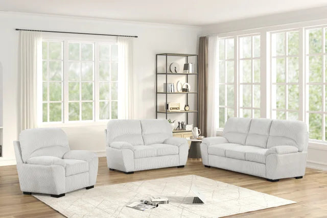 Tiffany20 Silver - 2PC or 3PC Living Room Set