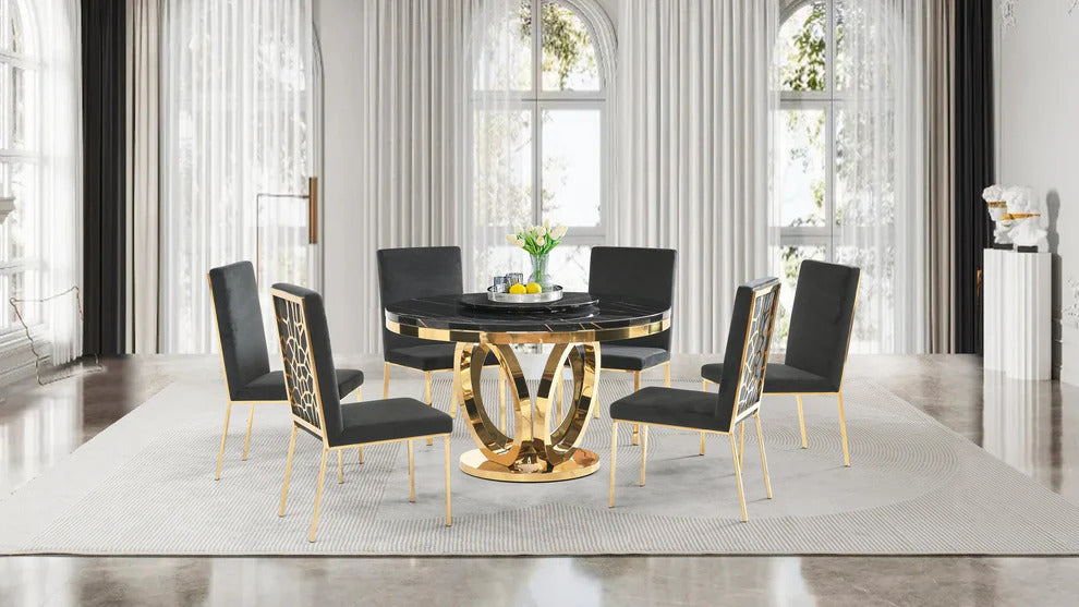 D615 Maxi Table (Black/Gold)