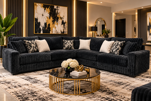 9600 Charcoal - Oversized Sectional