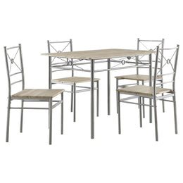 Anna  Rectangular Dining Table Set Dark