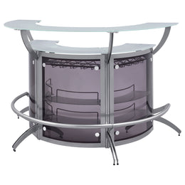 Dallas  Curved Freestanding Home Bar Cabinet