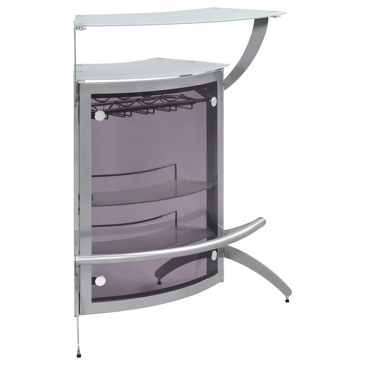 Dallas  Curved Freestanding Home Bar Cabinet