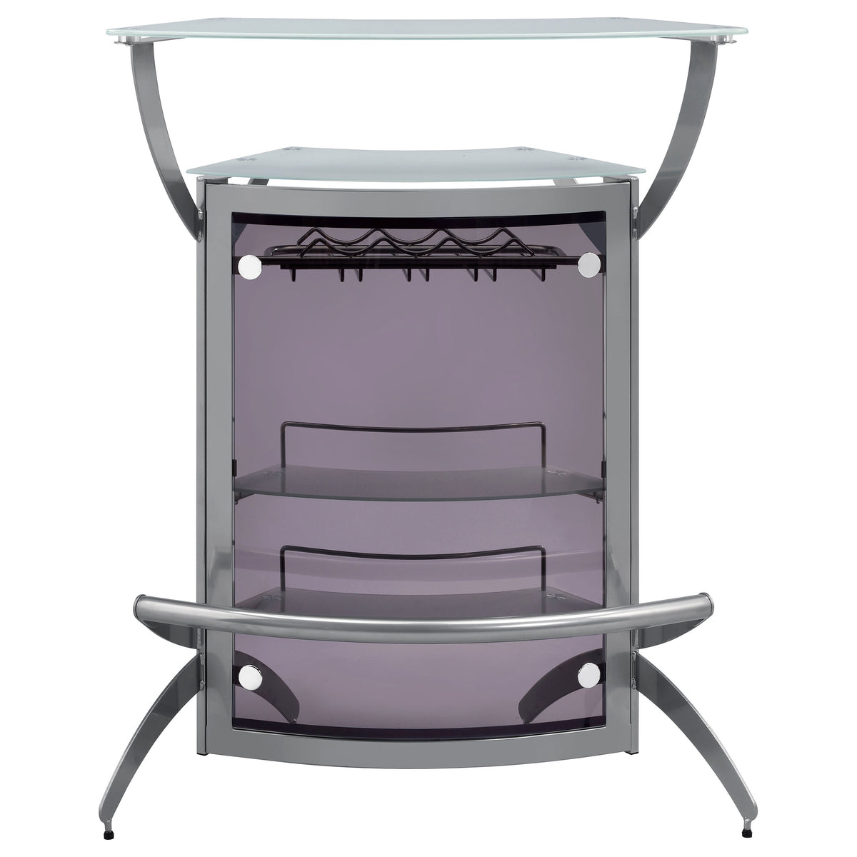 Dallas  Curved Freestanding Home Bar Cabinet