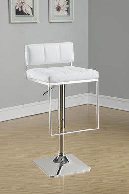 Alameda Adjustable Bar Stool Chrome and Black / Grey