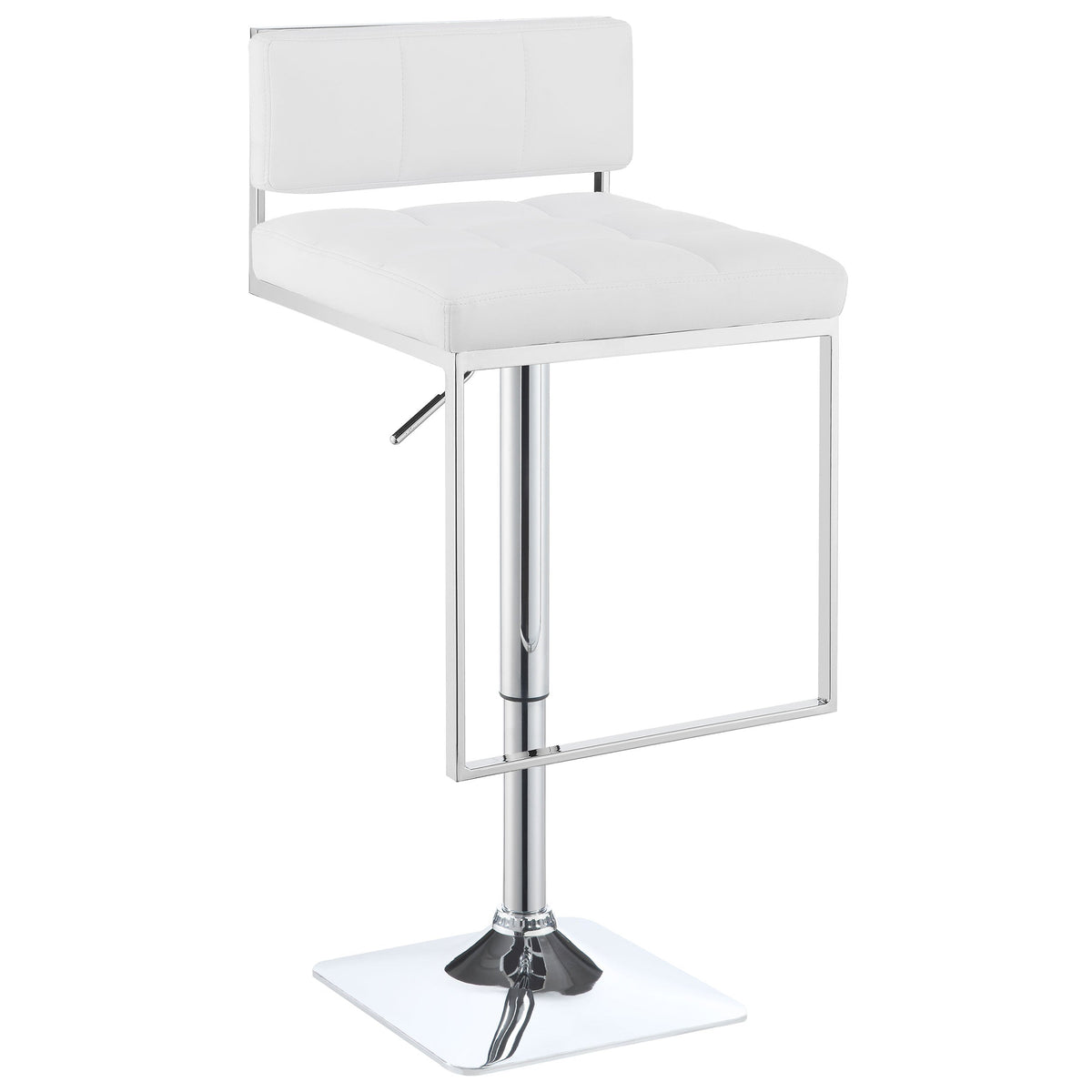 Alameda Adjustable Bar Stool Chrome and Black / Grey