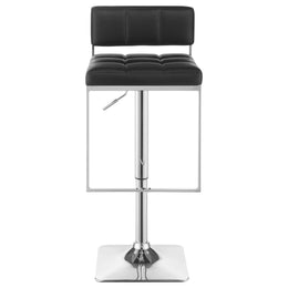 Alameda Adjustable Bar Stool Chrome and Black / Grey
