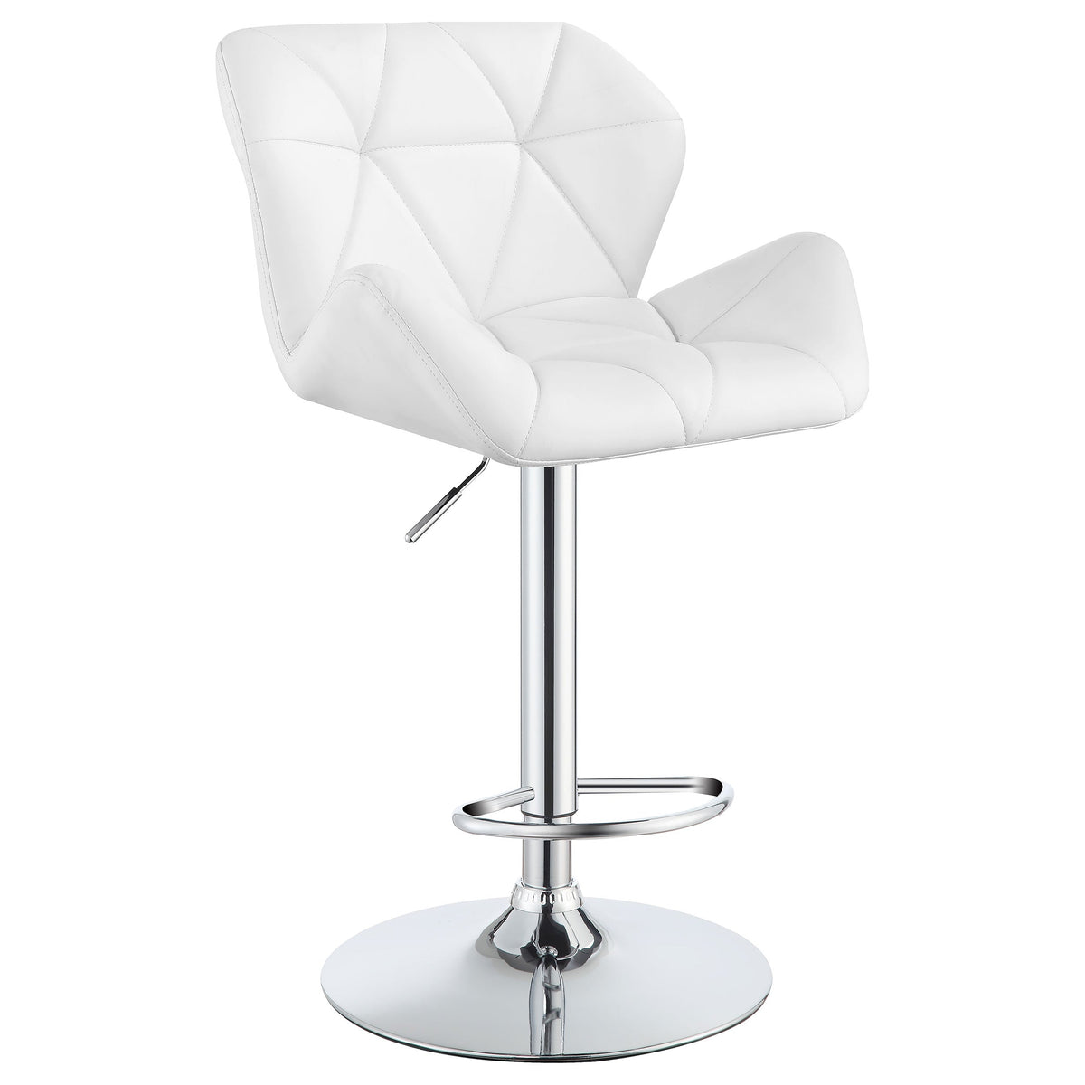 Berrington Upholstered Adjustable Bar Stool Grey (Set of 2)