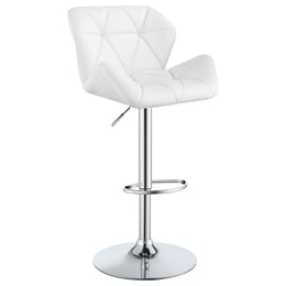 Berrington Upholstered Adjustable Bar Stool Grey (Set of 2)