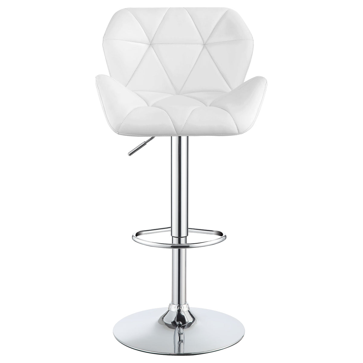 Berrington Upholstered Adjustable Bar Stool Grey (Set of 2)