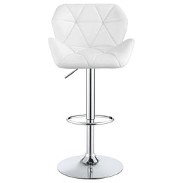 Berrington Upholstered Adjustable Bar Stool Grey (Set of 2)