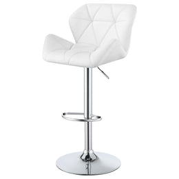 Berrington Upholstered Adjustable Bar Stool Grey (Set of 2)