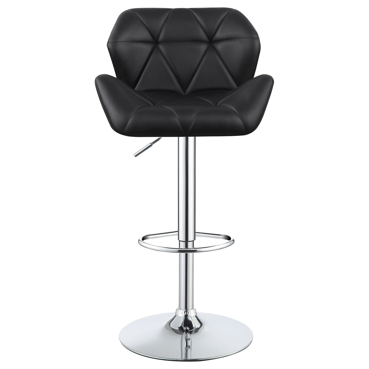 Berrington Upholstered Adjustable Bar Stool Grey (Set of 2)
