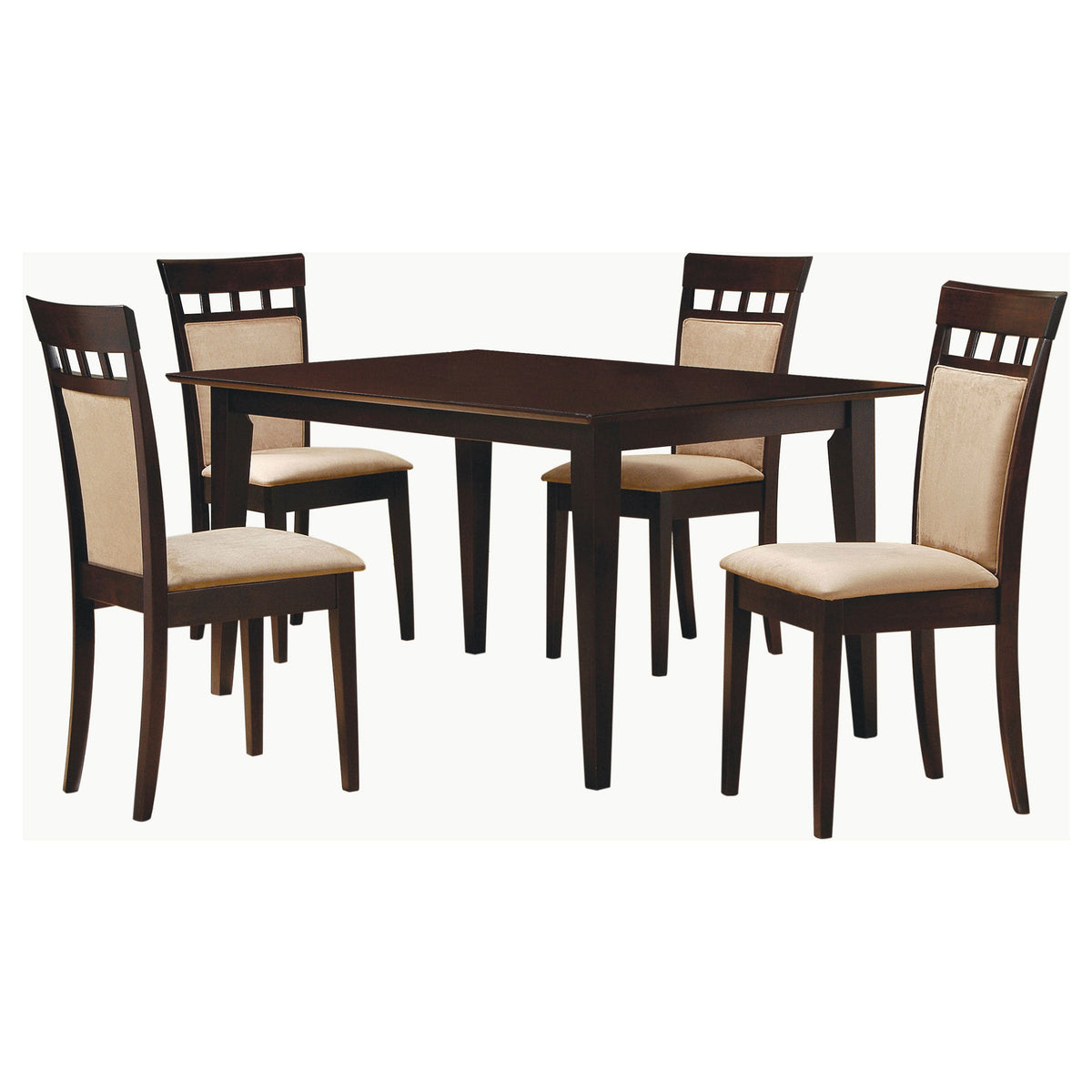 Gabriel  Rectangular 59-inch Dining Set Cappuccino