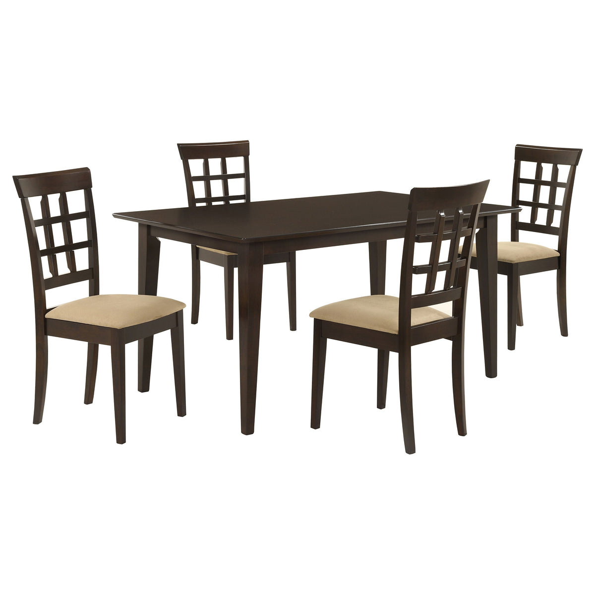 Gabriel  Rectangular 59-inch Dining Set Cappuccino
