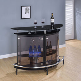 Amarillo Freestanding Glass Top Home Bar Wine Cabinet