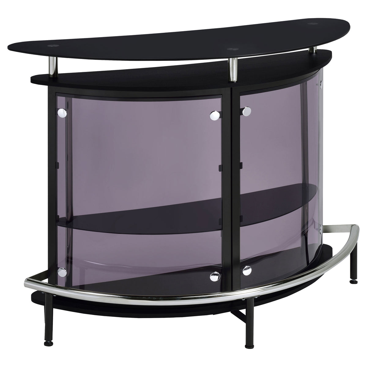 Amarillo Freestanding Glass Top Home Bar Wine Cabinet